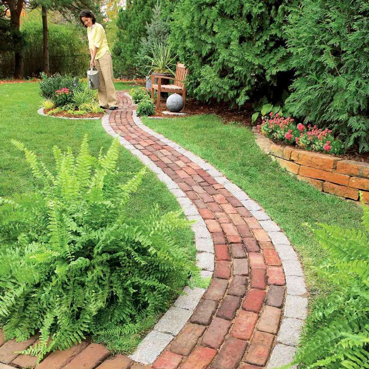 Brick Pathway in the Garden