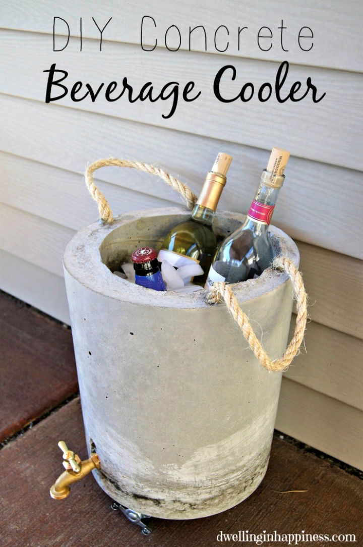 Concrete Beverage Cooler