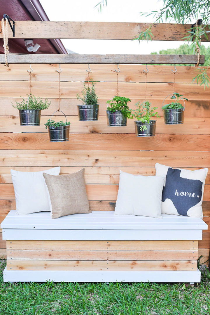 Garden Storage Bench 