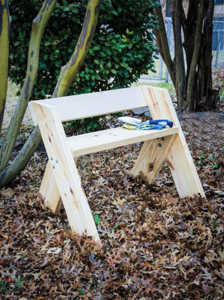 Simple garden bench online design