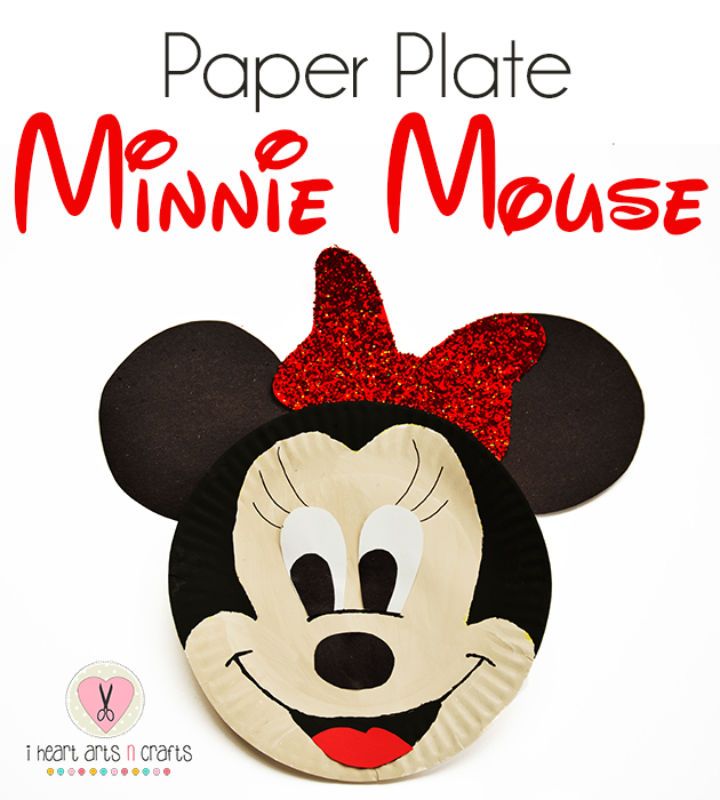 Paper Plate Minnie Mouse