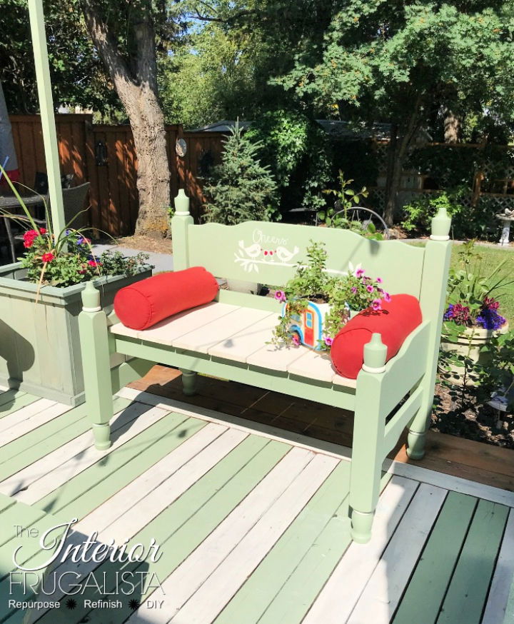 Playful Headboard Garden Bench 