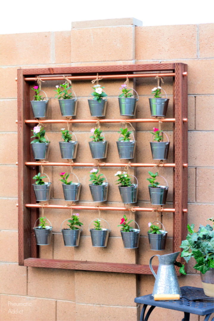 Wood and Metal Hanging Garden