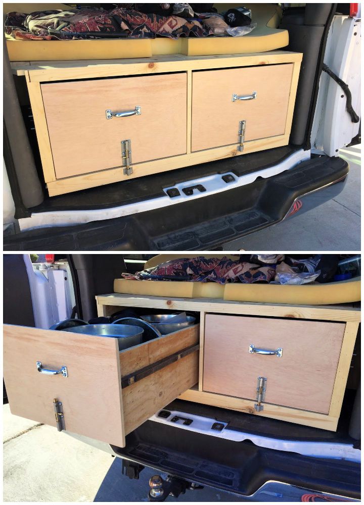 Chevy Van Slide Out Storage Drawers