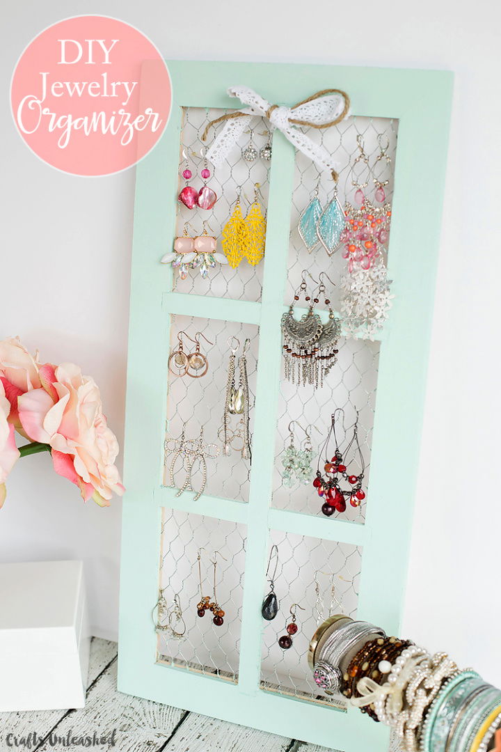 Chicken Wire Jewelry Holder