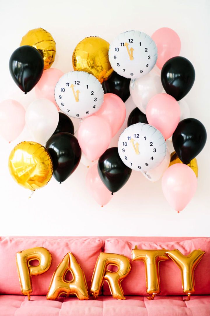 Clock Balloons Party Idea for Kids
