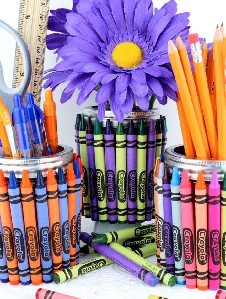 Crayon Mason Jar Teacher Gift