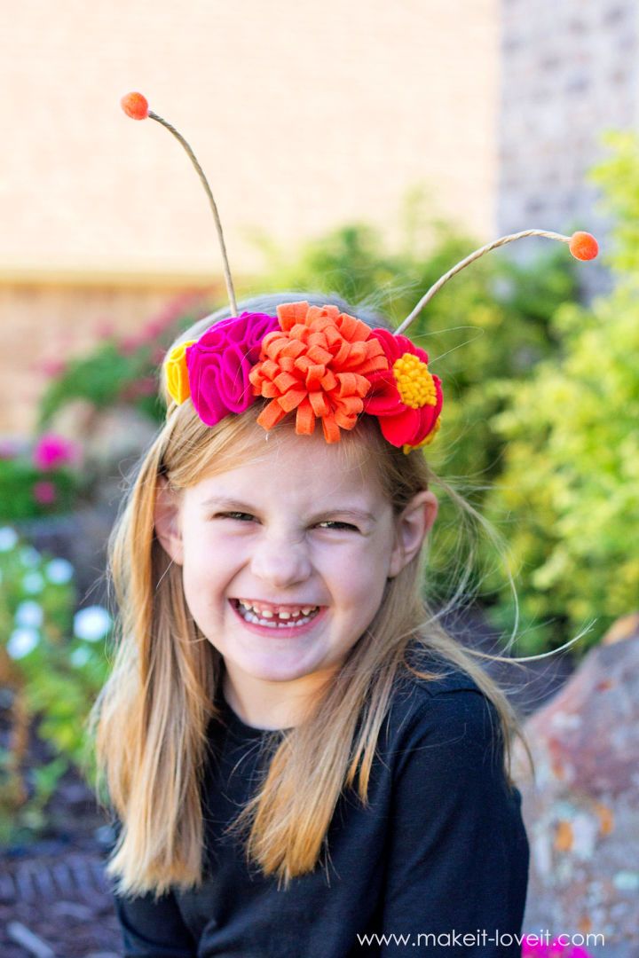 DIY Flower Antennae Headband