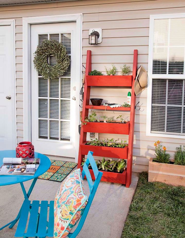 DIY Planter Box Ladder