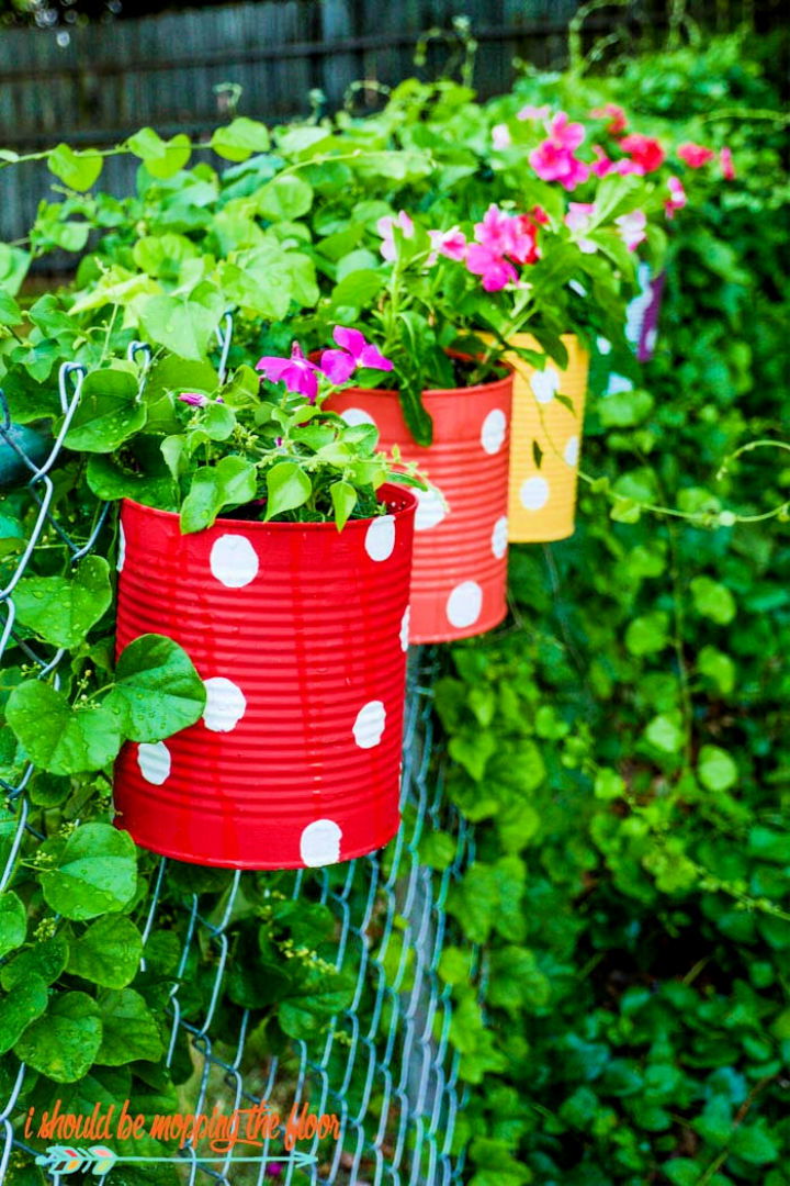 DIY Tin Can Flower Garden