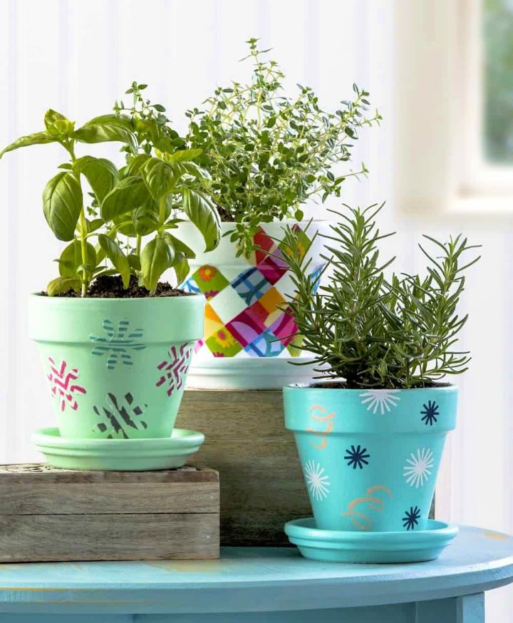 ecorate Flower Pot in Three Ways