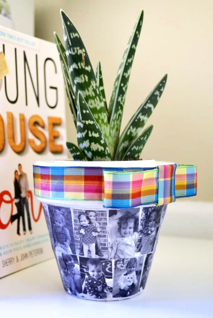 Decorate a Flower Pot with Photos