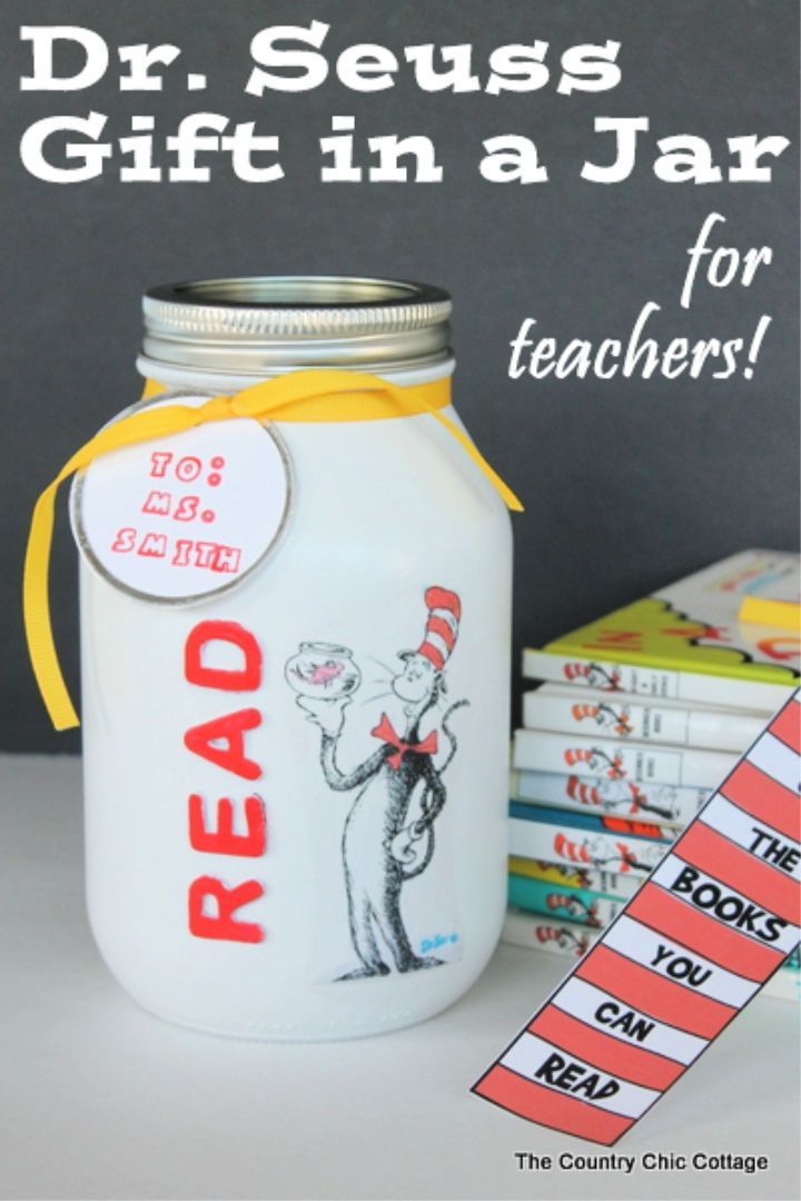 Mason Jar Dr. Seuss Gift for Teachers