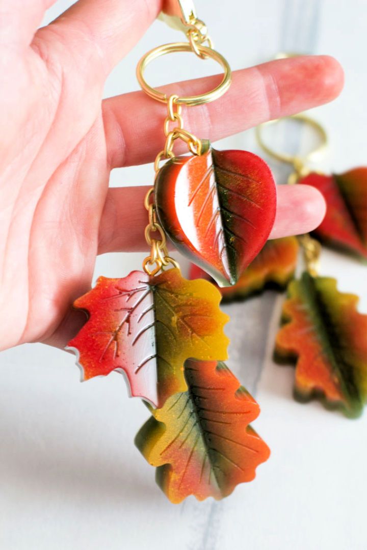 Create Fall Leaf Resin Purse Charms