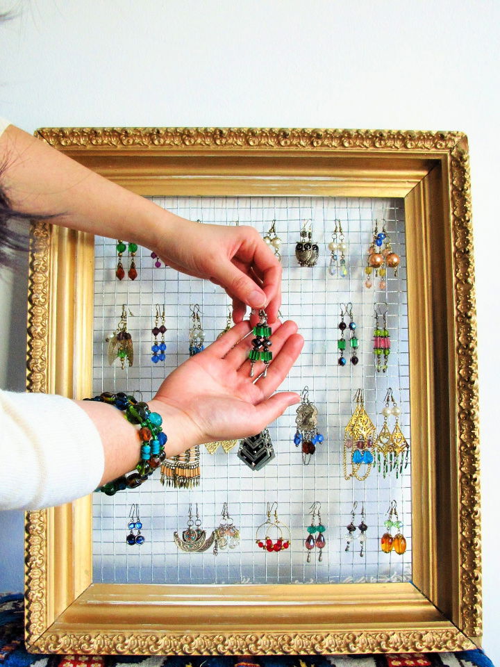 Gilded Frame Jewelry Display