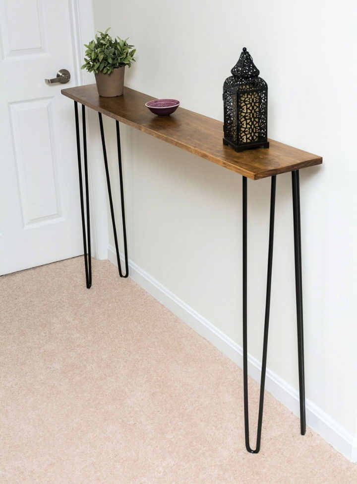 Hairpin Leg Console Table Tutorial