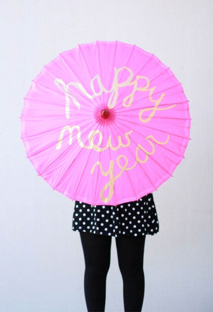 Hand Painted Party Prop Umbrella