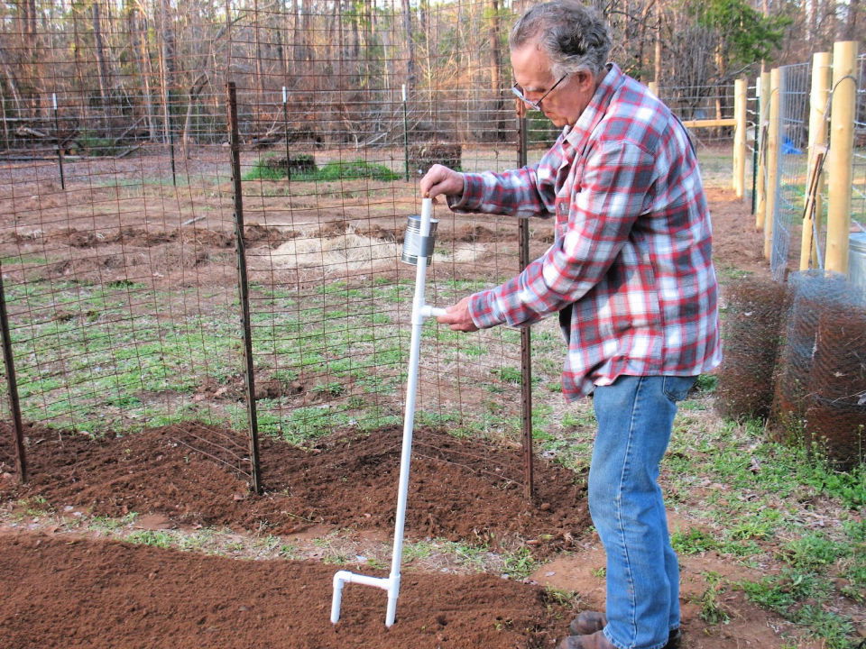 Hand held Corn and Bean Planter