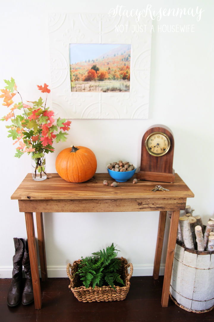 How to Build Entryway Table