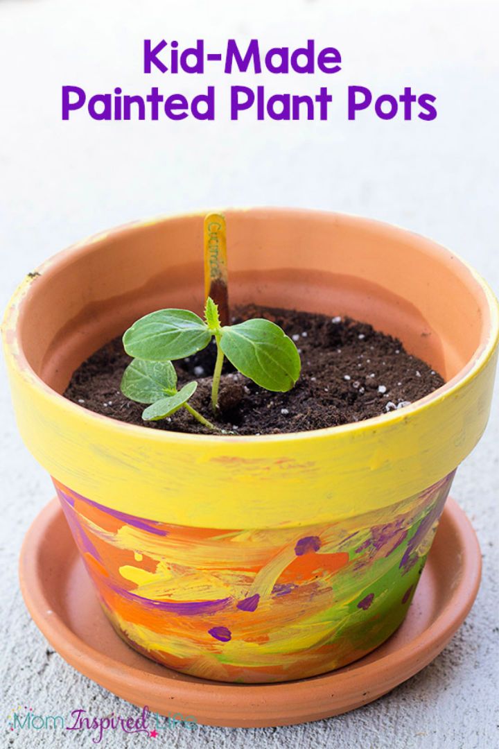 Making a Painted Flower Pot for Kids