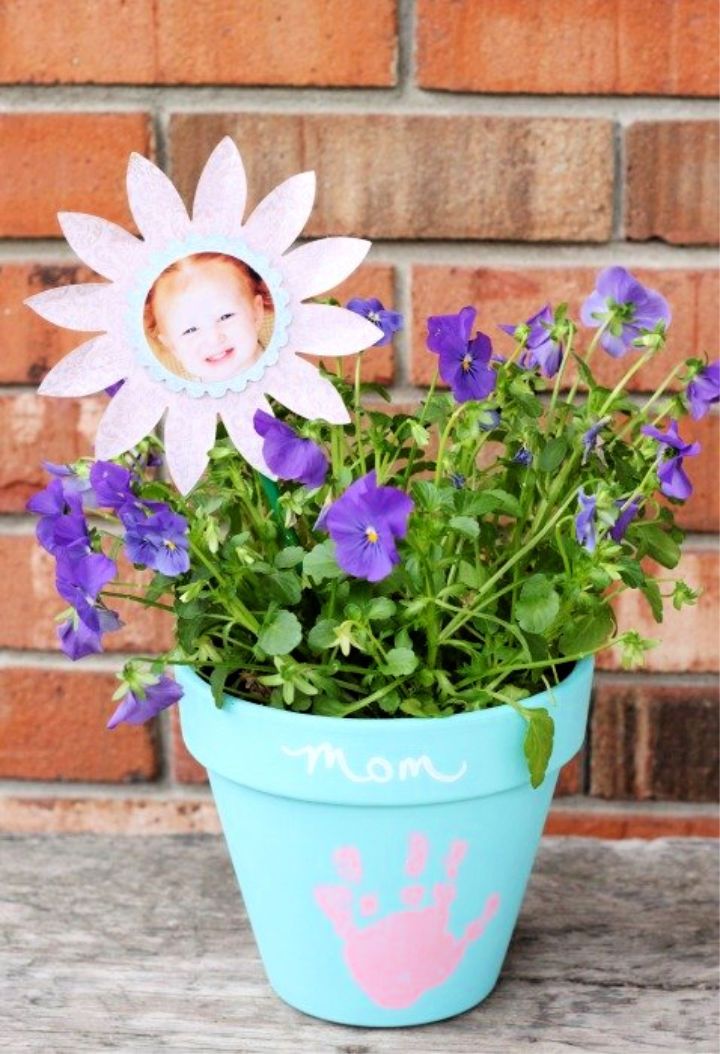 Handprint Flower Pot for Mother’s Day