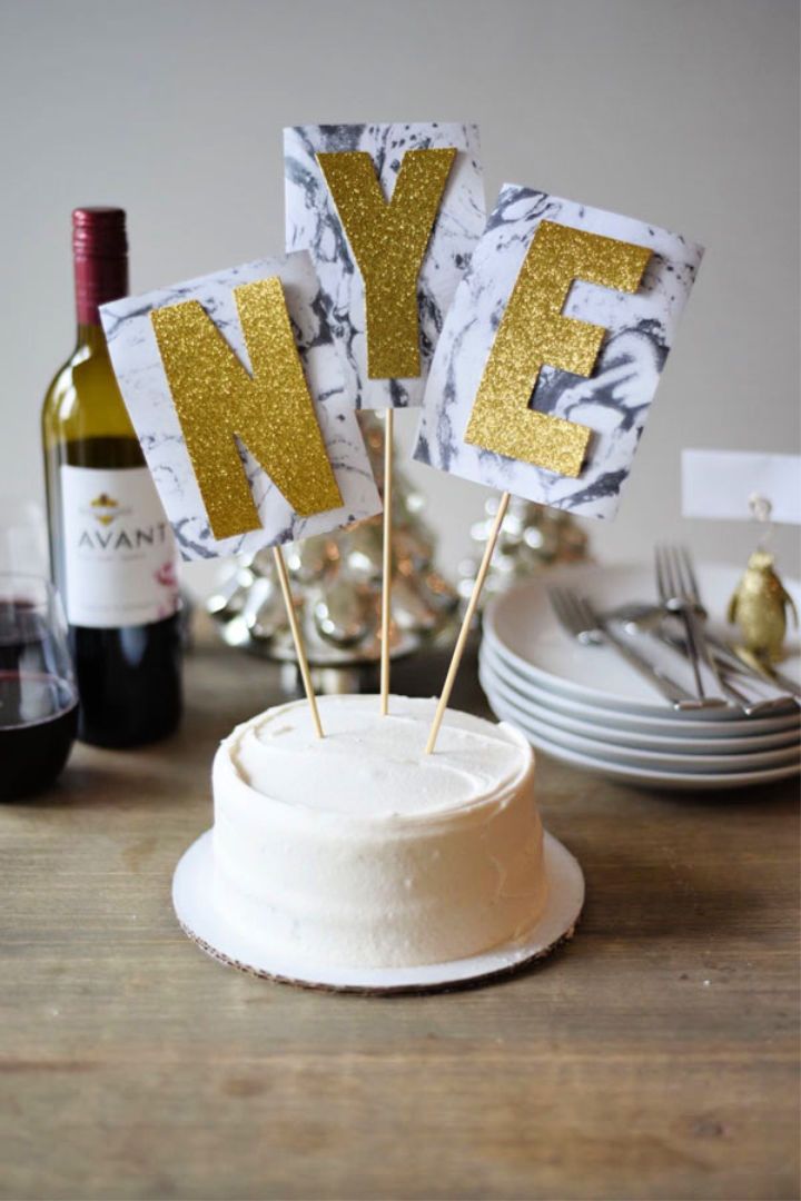 New Years Eve Cake Topper