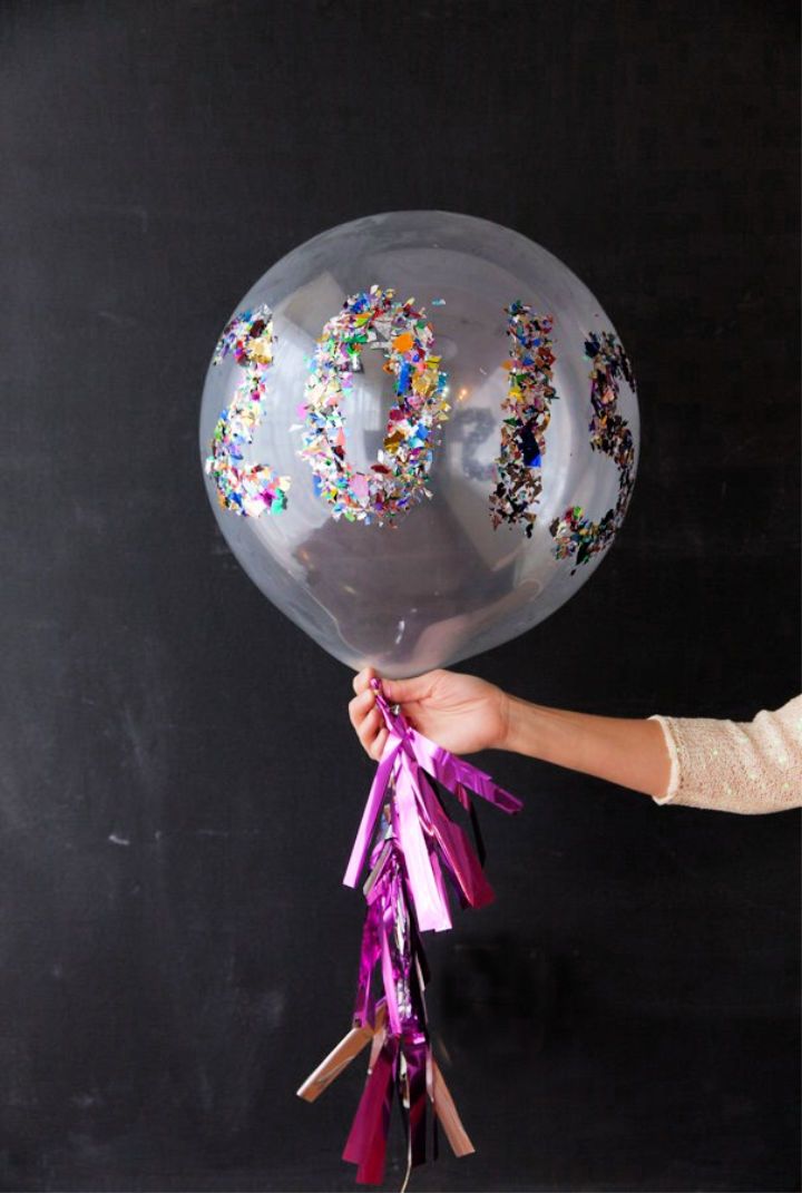 New Years Eve Confetti Balloons