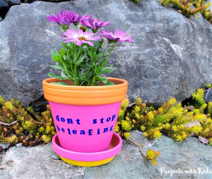 How to Make Painted Flower Pots