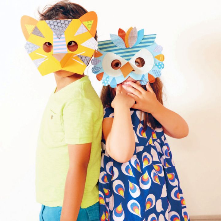 Paper Animal Masks for Kids