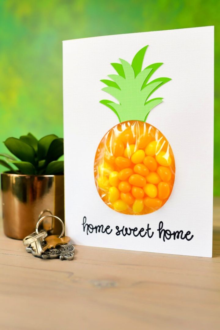 Pineapple Candy Pouch Card