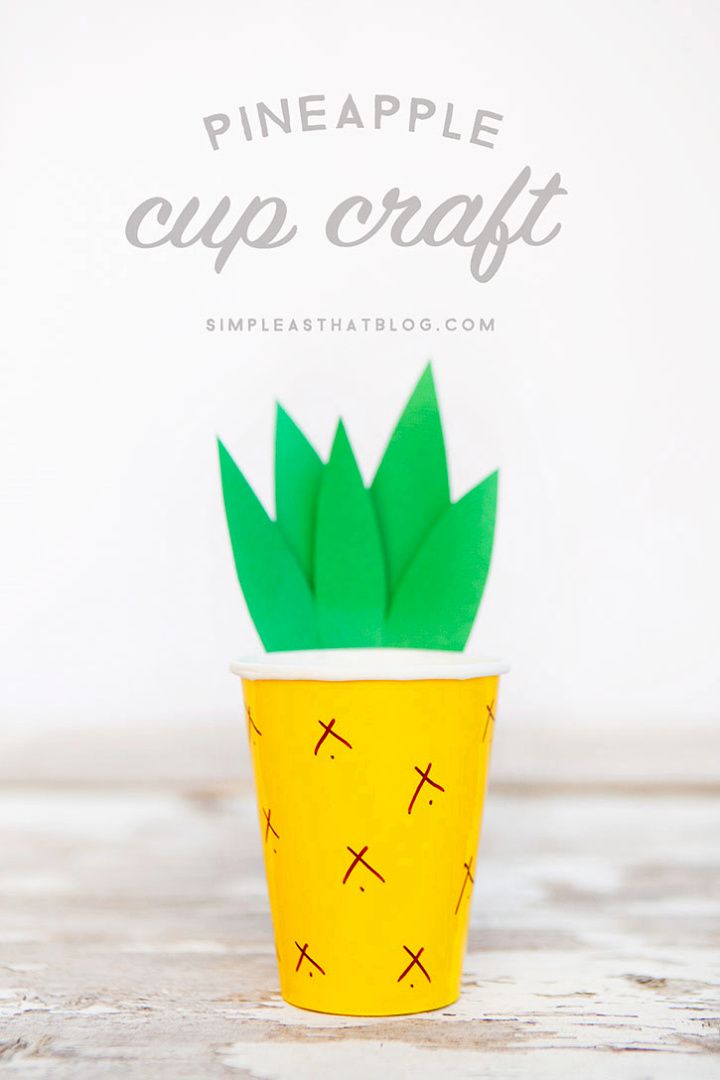 Pineapple Cup Craft