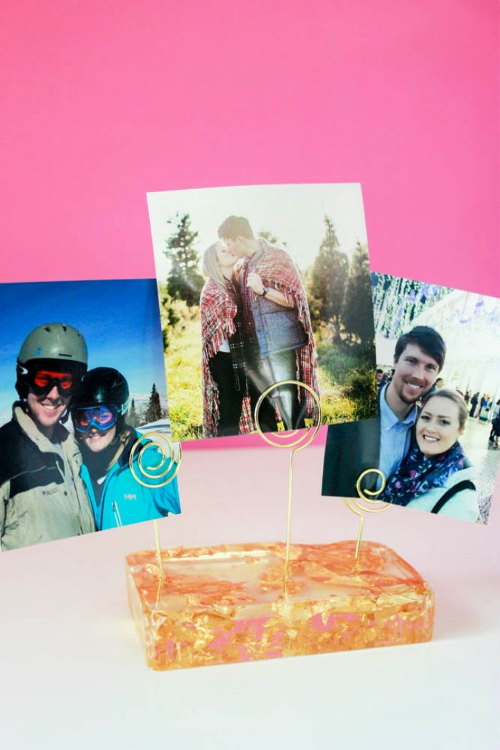 How to Make a Resin Photo Holder at Home