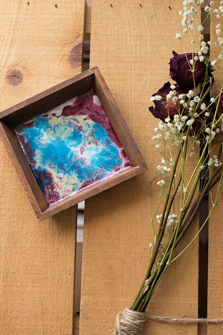 Quick and Easy DIY Wood and Resin Trinket Tray