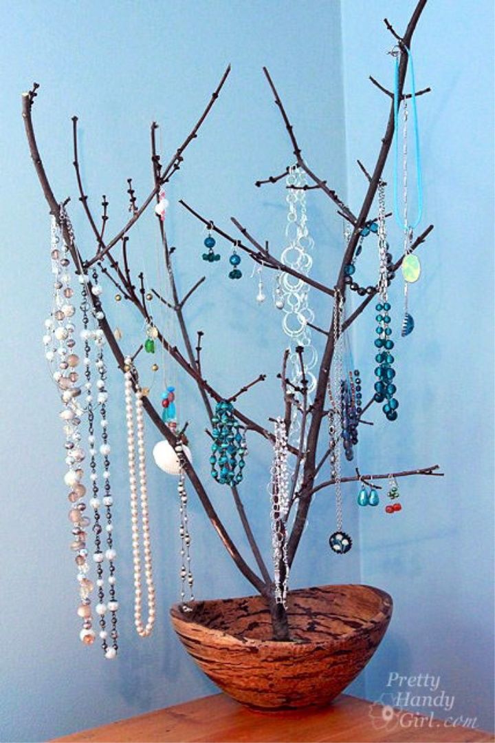 Sculptural Branch Jewelry Display Holder