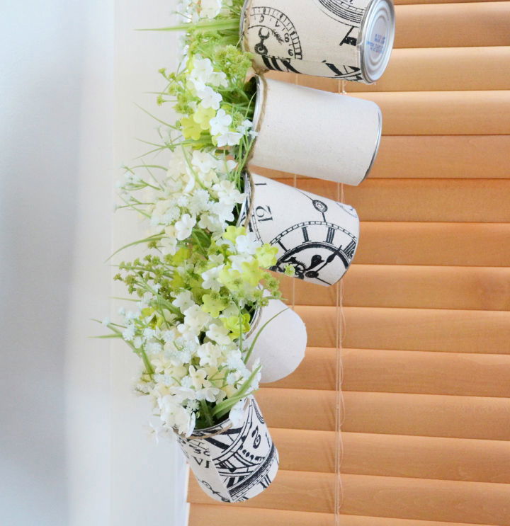 Tin Can Hanging Planter