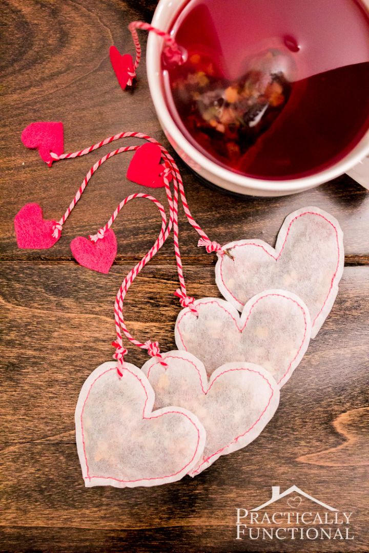 Valentine’s Heart Shaped Tea Bags