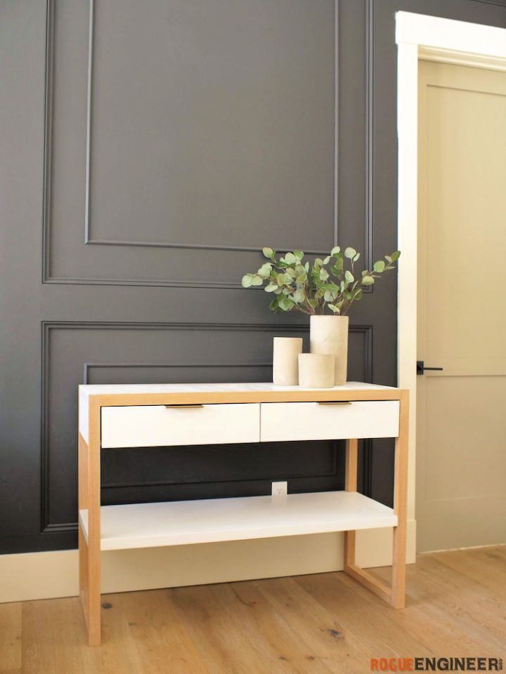 Modern DIY Wooden Console Table