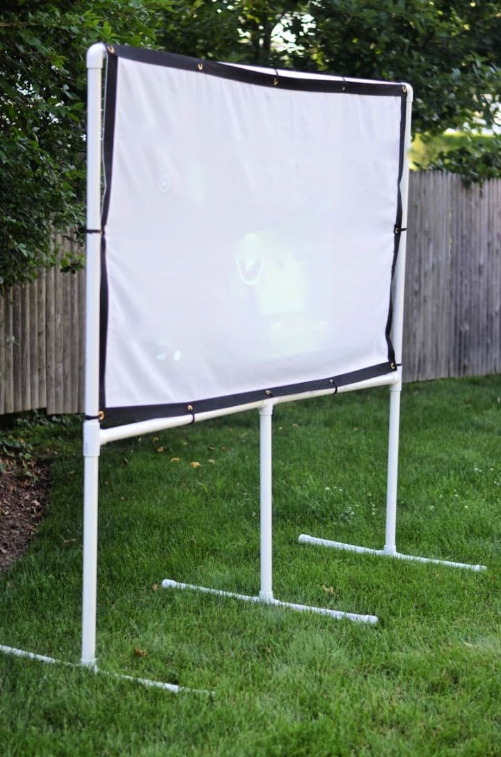 PVC Pipe Movie Screen Project 