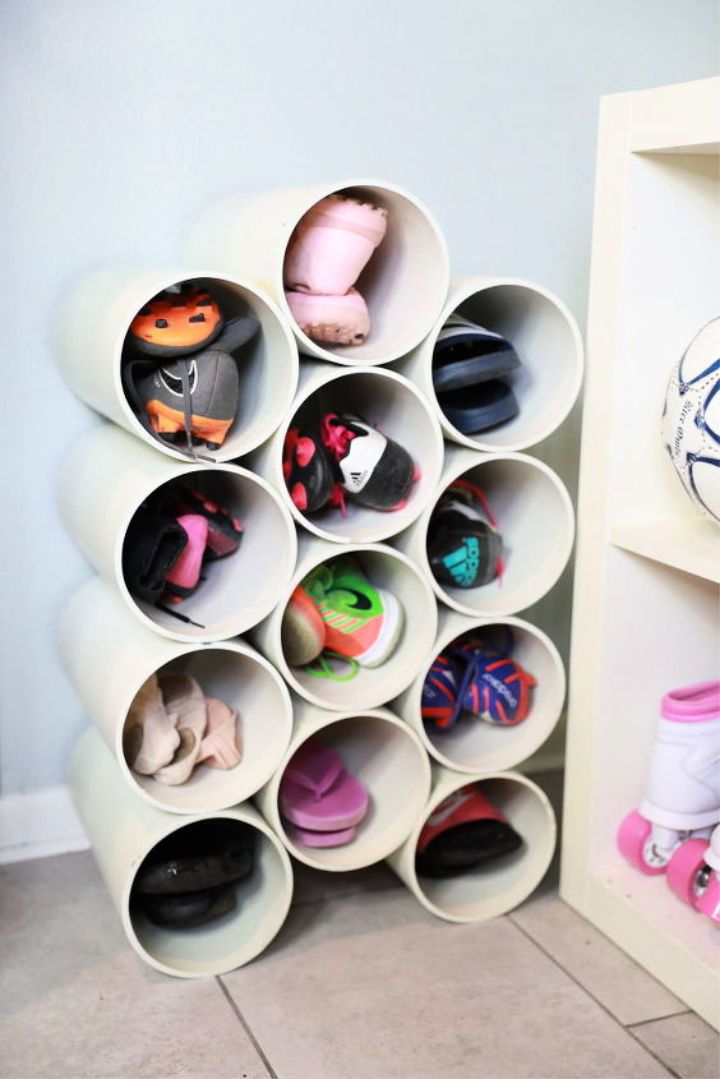 PVC Pipe Organizer for Your Shoes