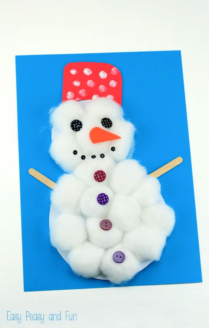 Melting Snowman Craft for Kids