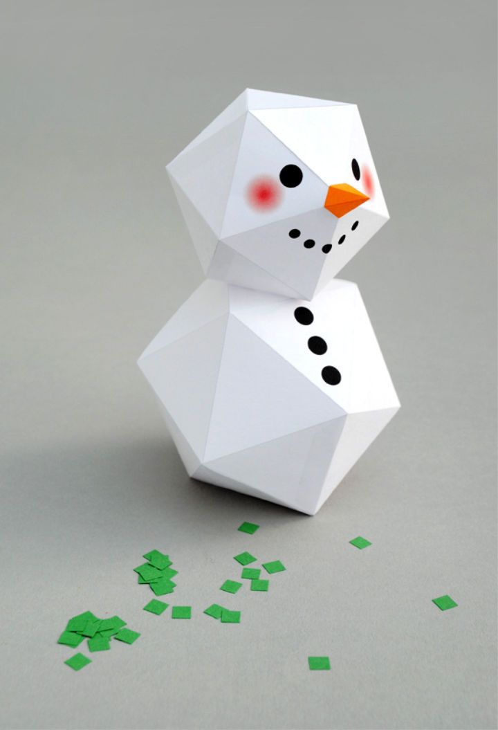Creative Geometric Snowman for Adults