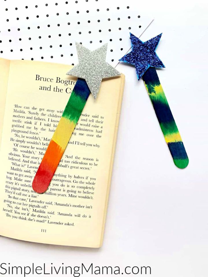 Popsicle Stick Star Bookmark