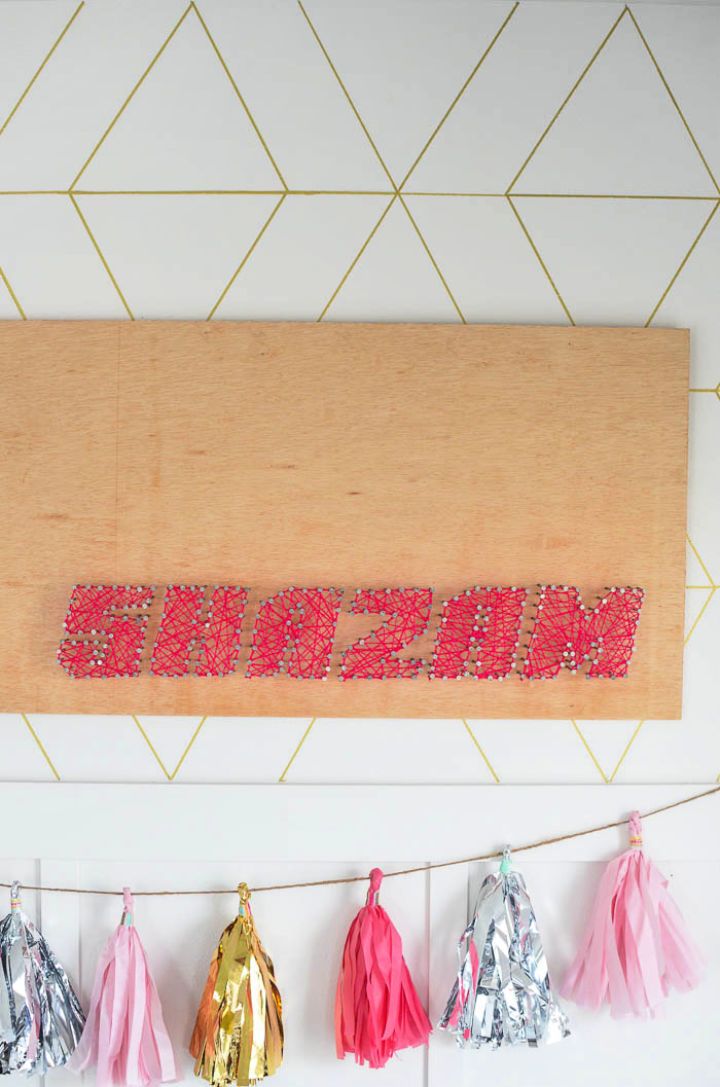 How to Make Shazam String Art