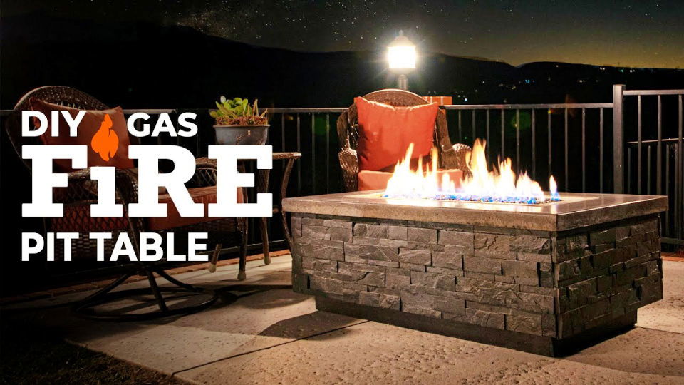 DIY Gas Fire Pit Table