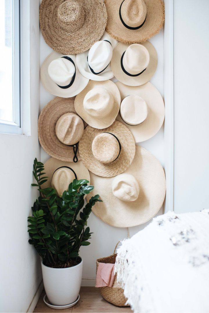 Easy DIY Wall Mounted Hat Rack