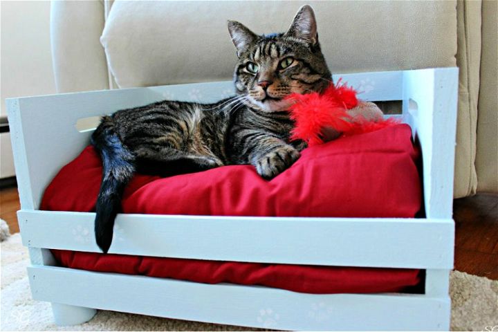 Making a Wood Crate Cat Bed