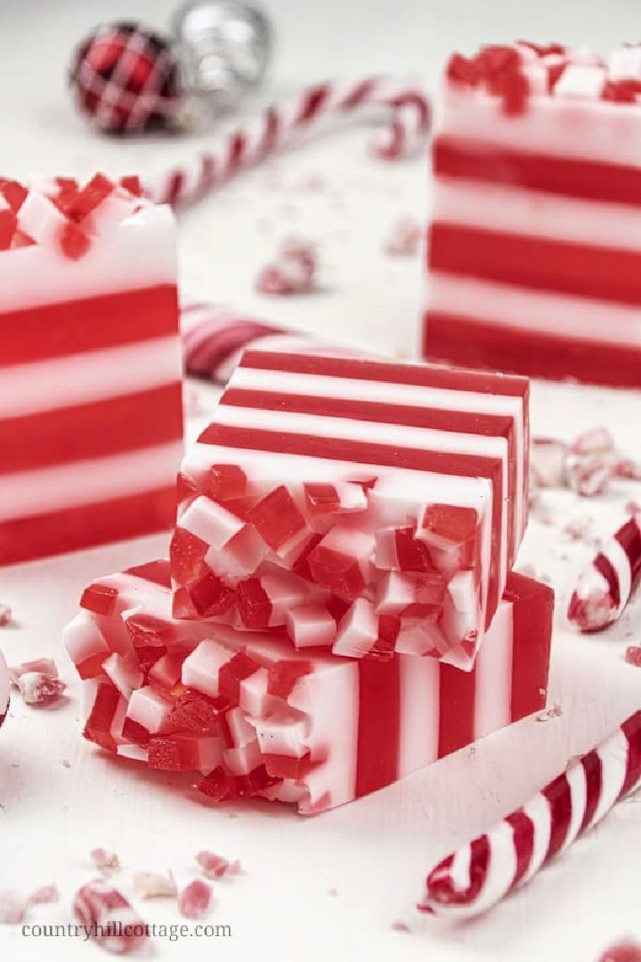 Candy Cane Soap