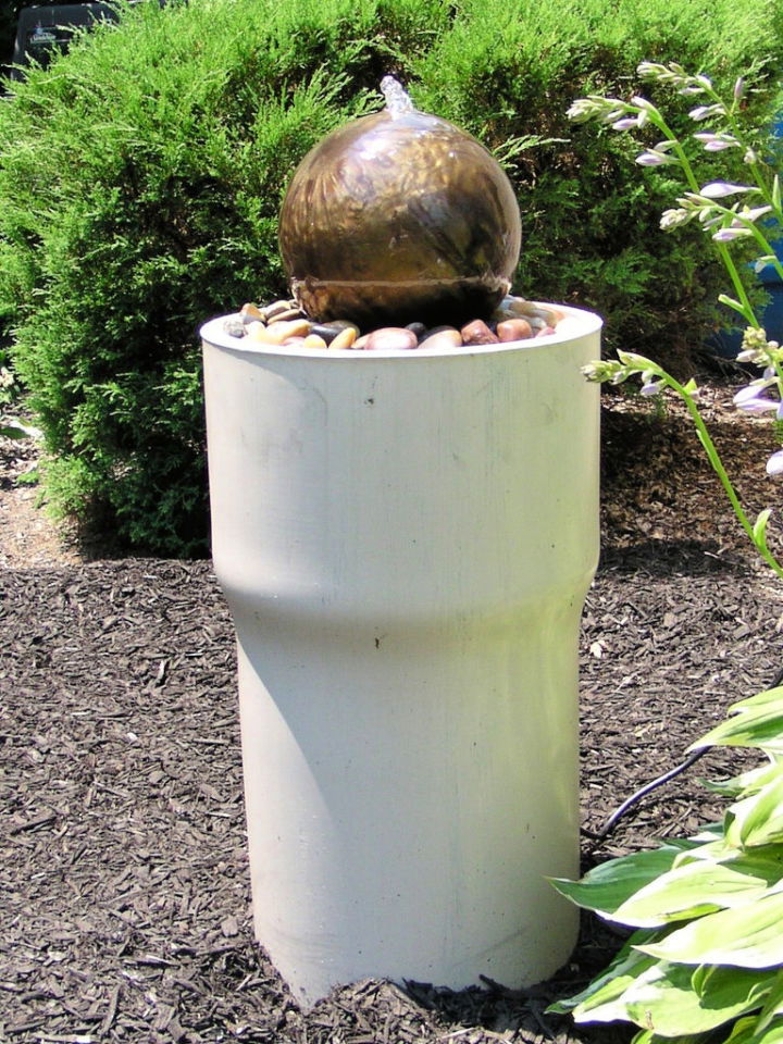 Bowling Ball Garden Water Feature