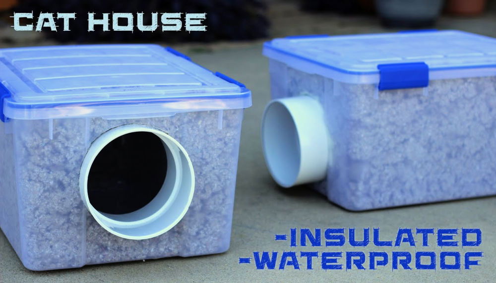 DIY INSULATED CAT HOUSE *INEXPENSIVE* 