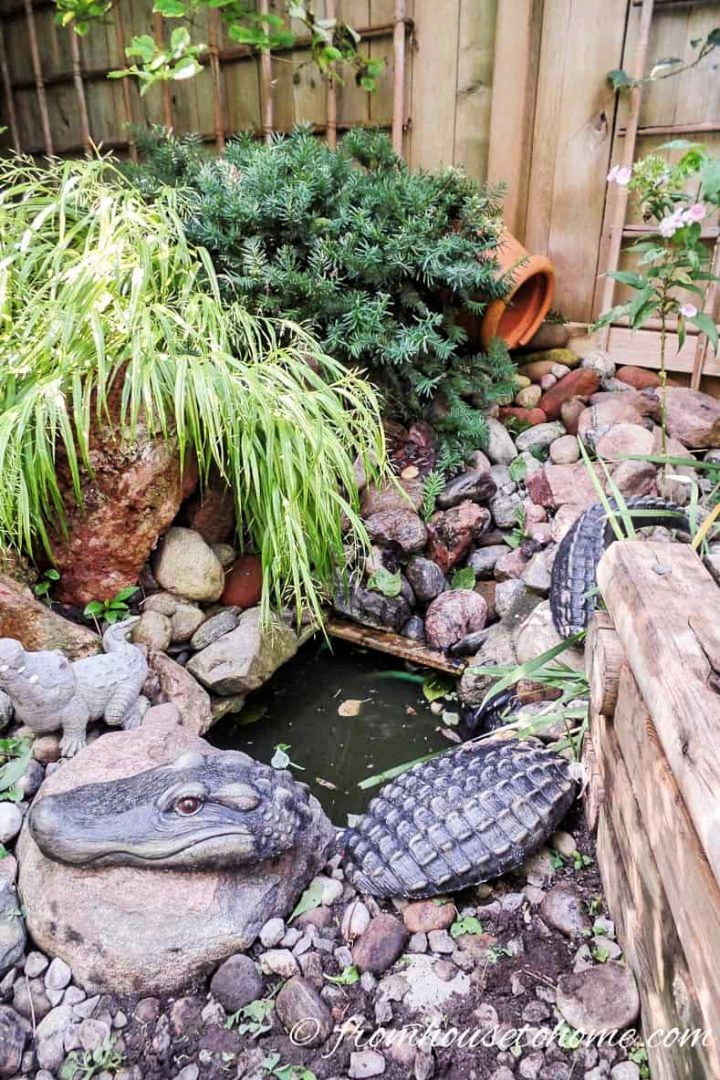 Adorable DIY River Rock Water Feature